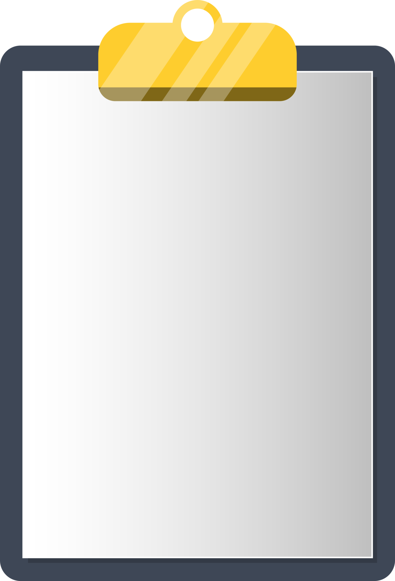 Empty clipboard. blank paper on clipboard 24515540 PNG
