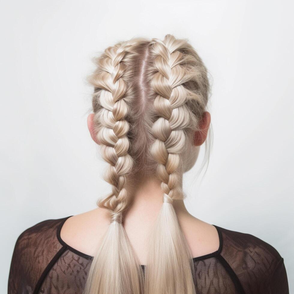 photo of Double French Braids