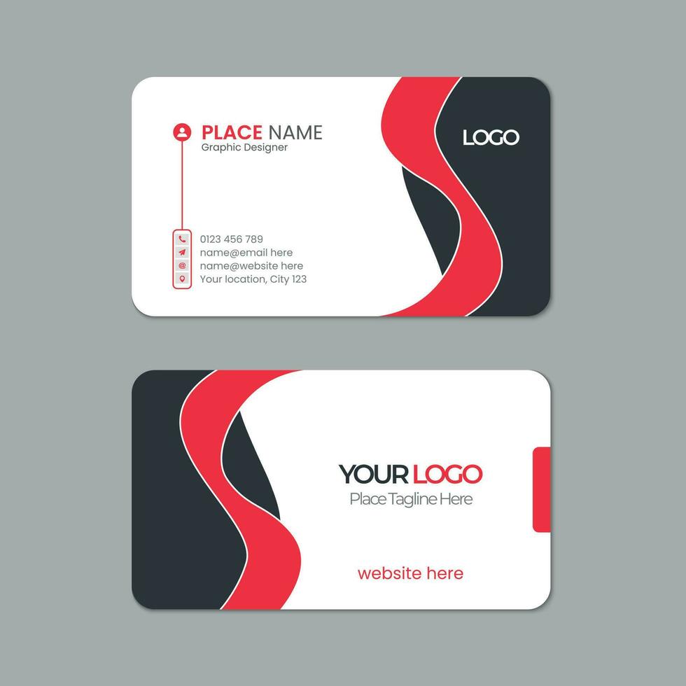Business card template design with texture and pattern, visiting card, name card, Print ready