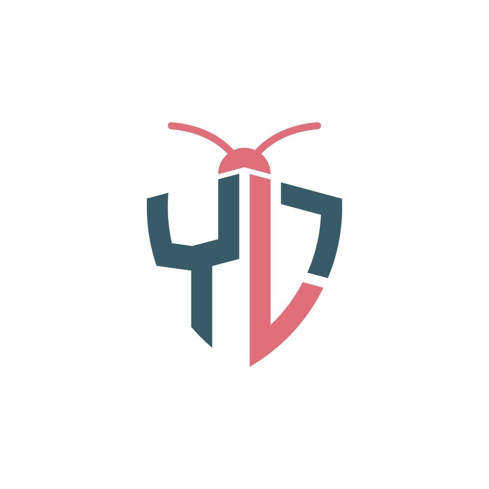 Letters YL Pest Control Logo vector
