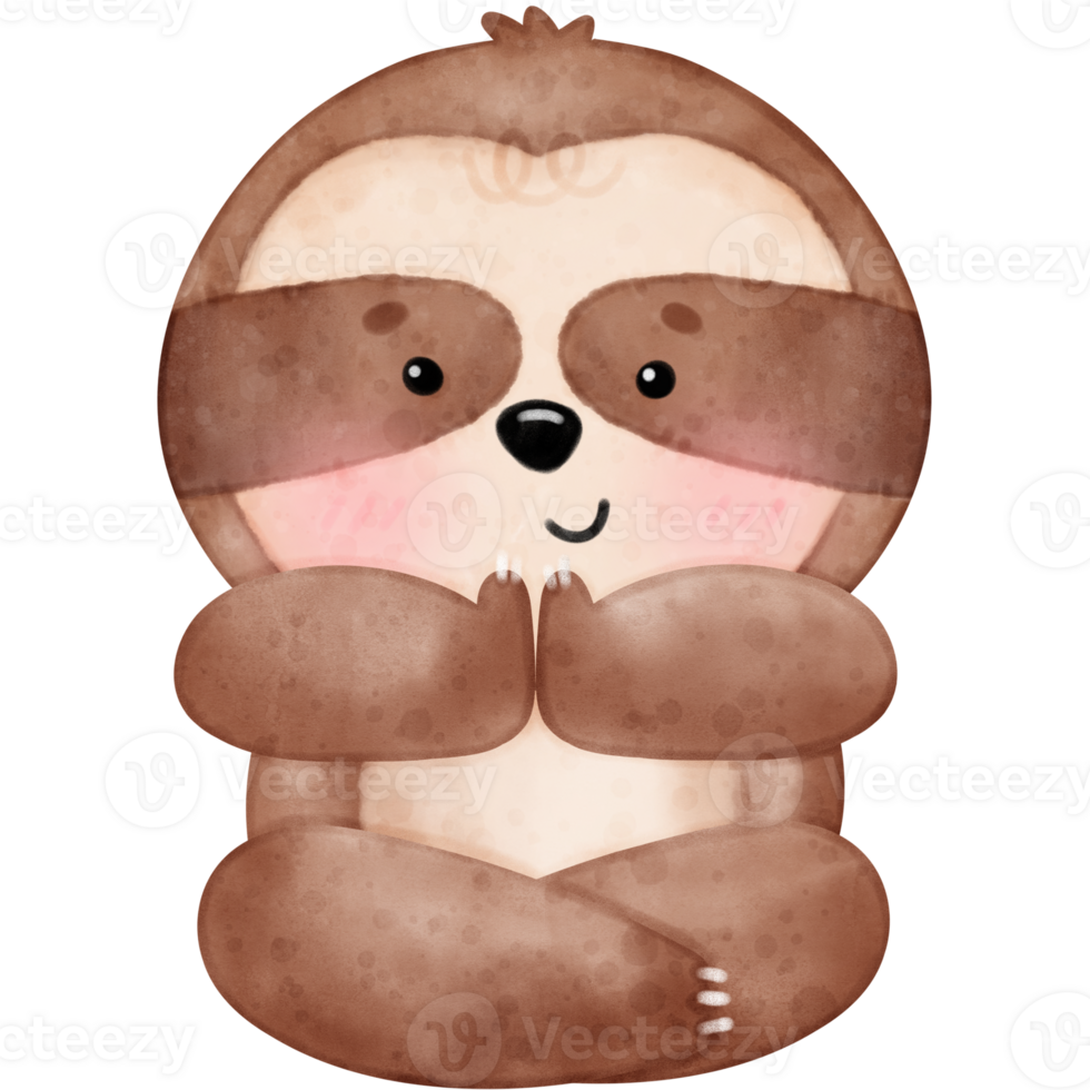 Yoga sloth, sloth, cute sloth, Yoga png