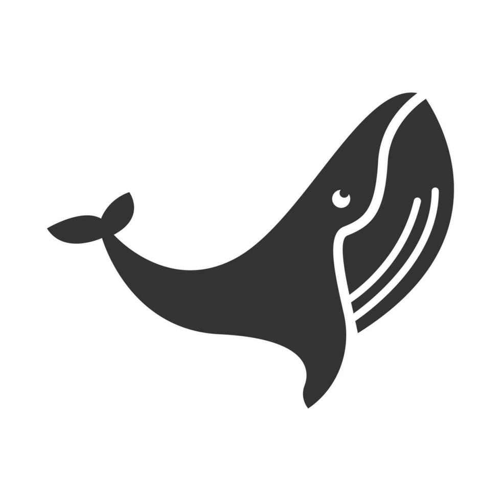 ballena logo icono diseño vector