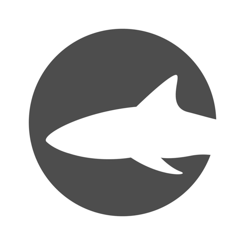 tiburón icono logo diseño vector