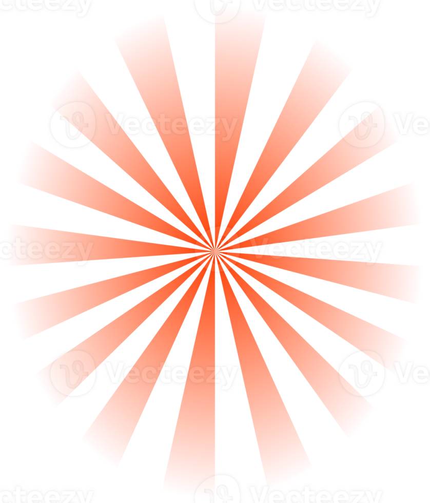 Gradient Retro Radial Sunburst With Color Sun Rays Transparent png