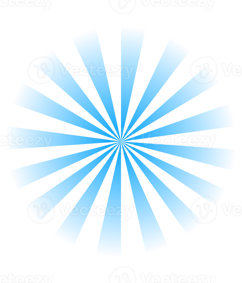 gradiente retro radial reluzente com cor Sol raios transparente png