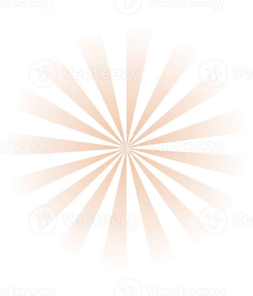 Gradient Retro Radial Sunburst With Color Sun Rays Transparent png