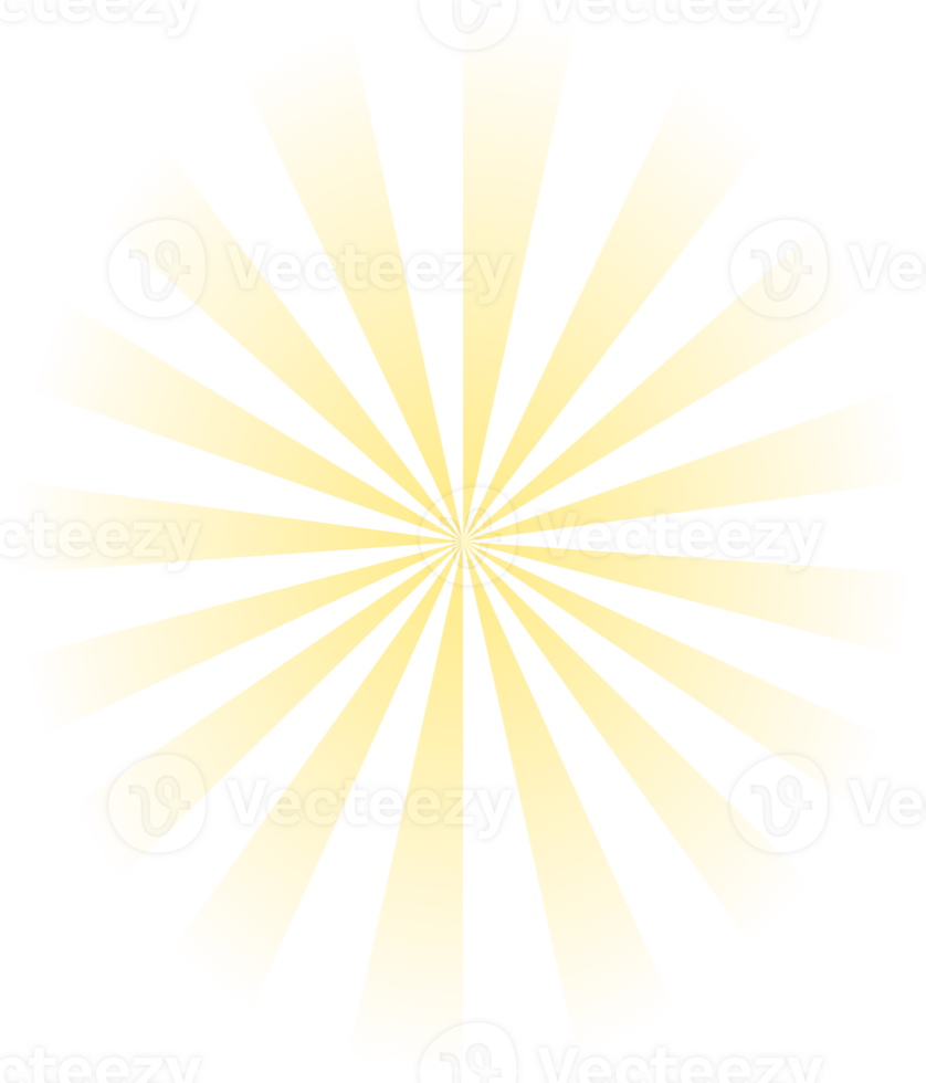 Gradient Retro Radial Sunburst With Color Sun Rays Transparent png