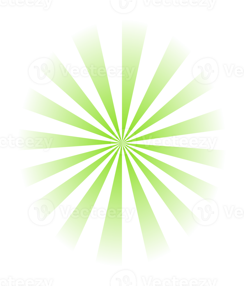 gradiente retro radial reluzente com cor Sol raios transparente png