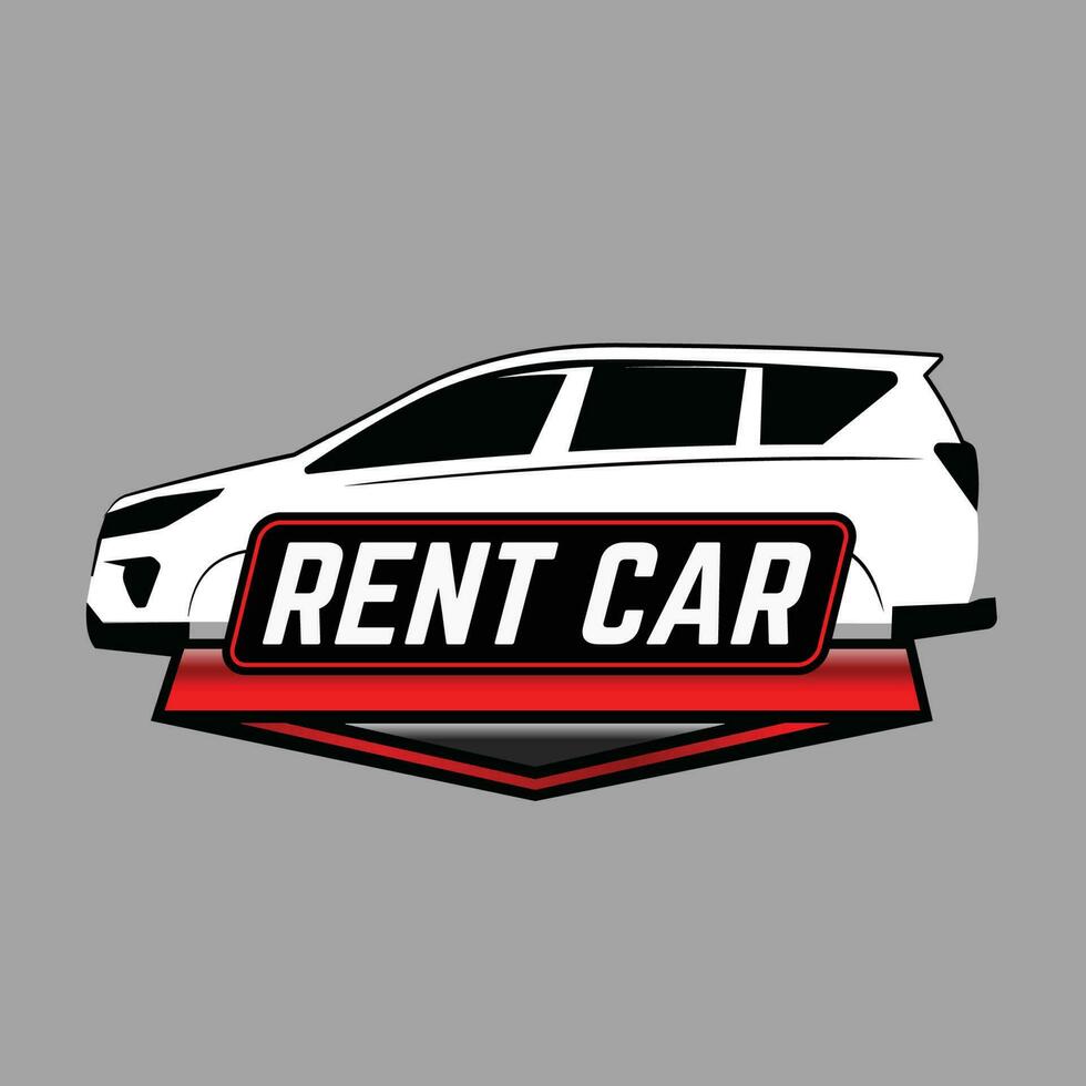 car rent automotive logo vector design