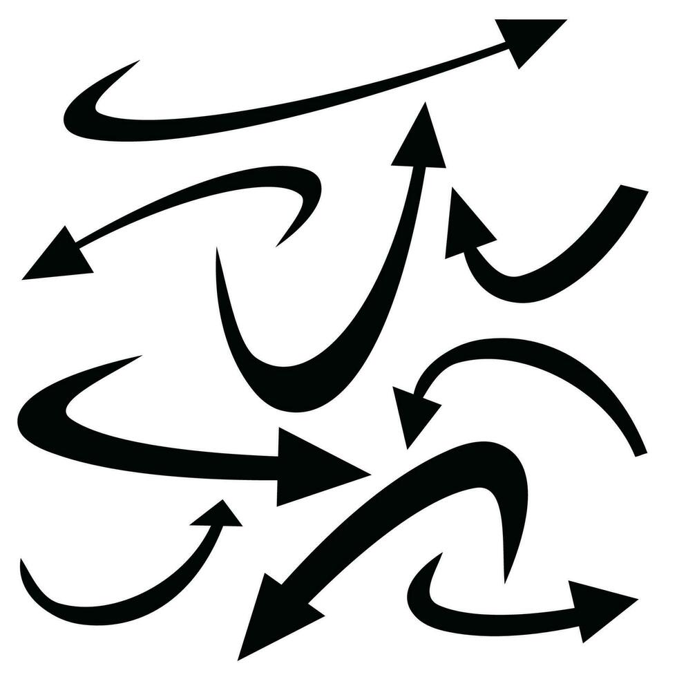 simple arrow set vector design