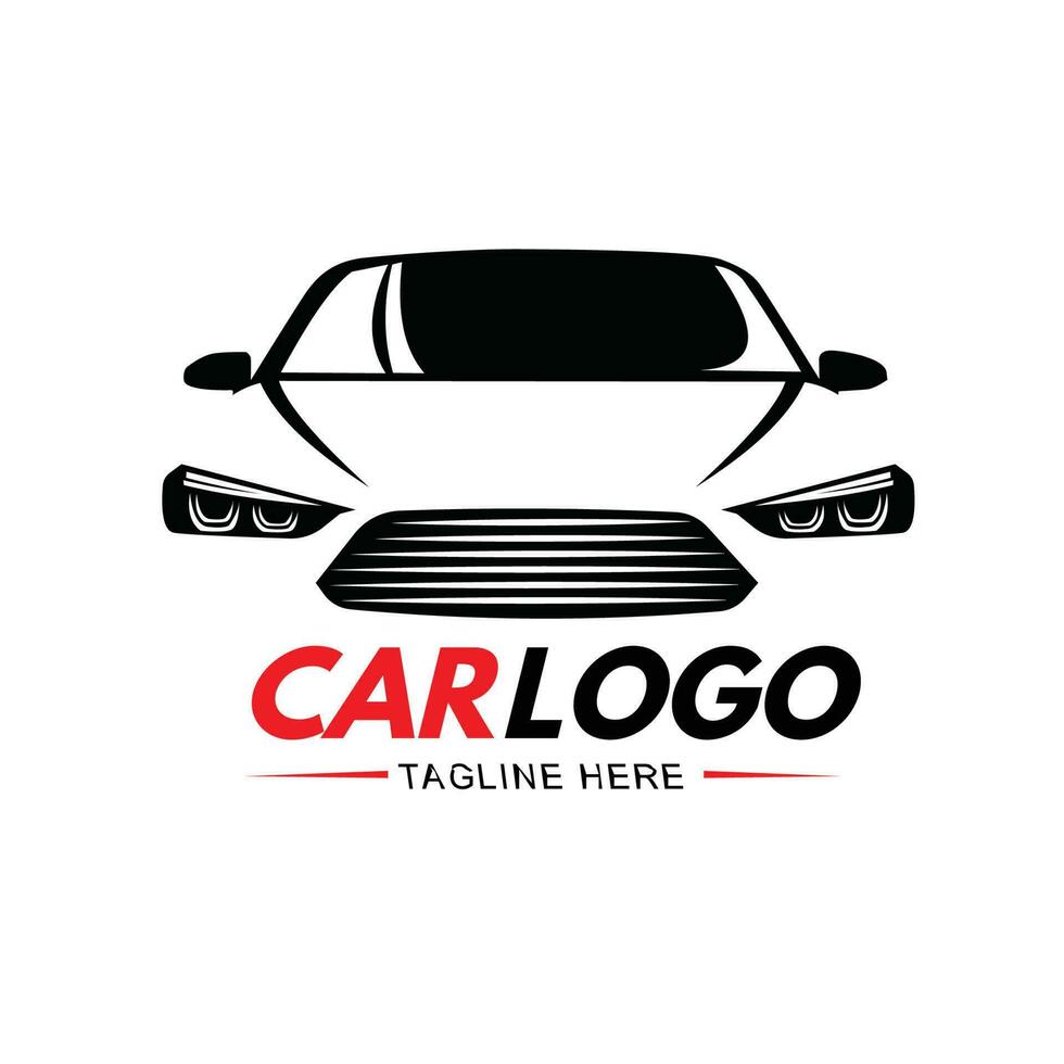car logo front view vector design