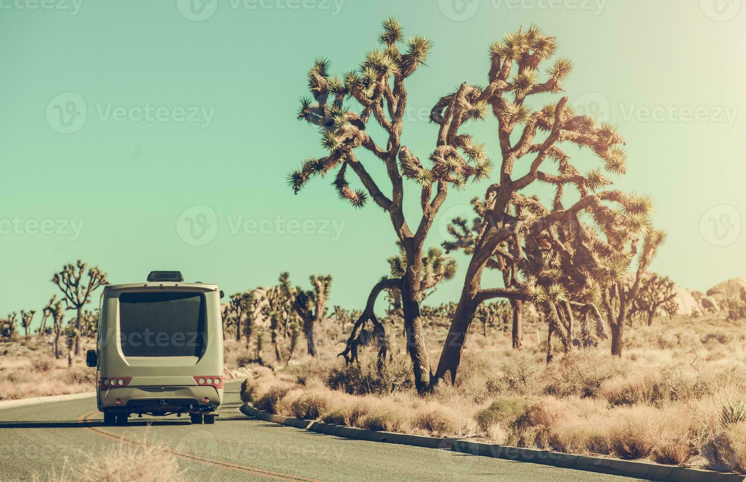 Joshua National Park Mojave Desert RV Travel 24516020 Stock Photo at