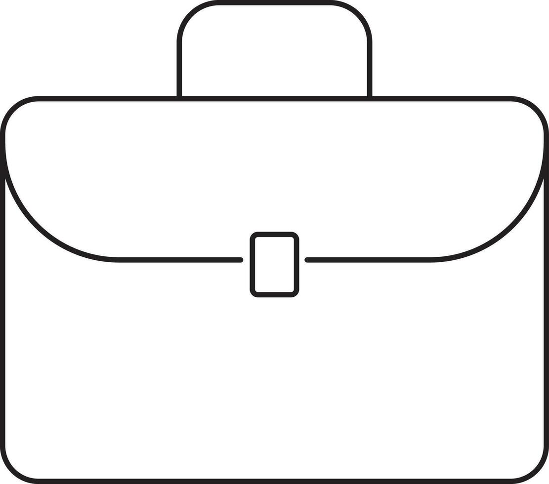 Flat illustration of a Briefcase. vector