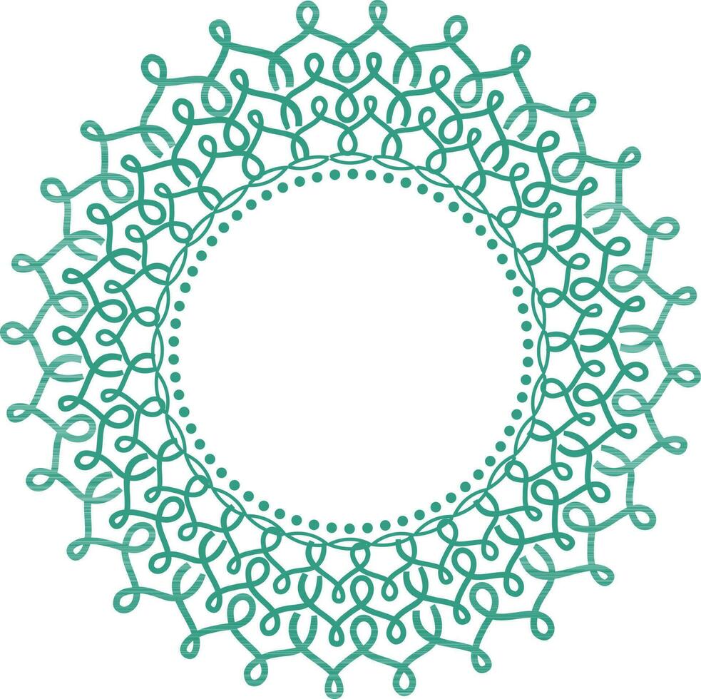Decorative frame with floral elements. vector