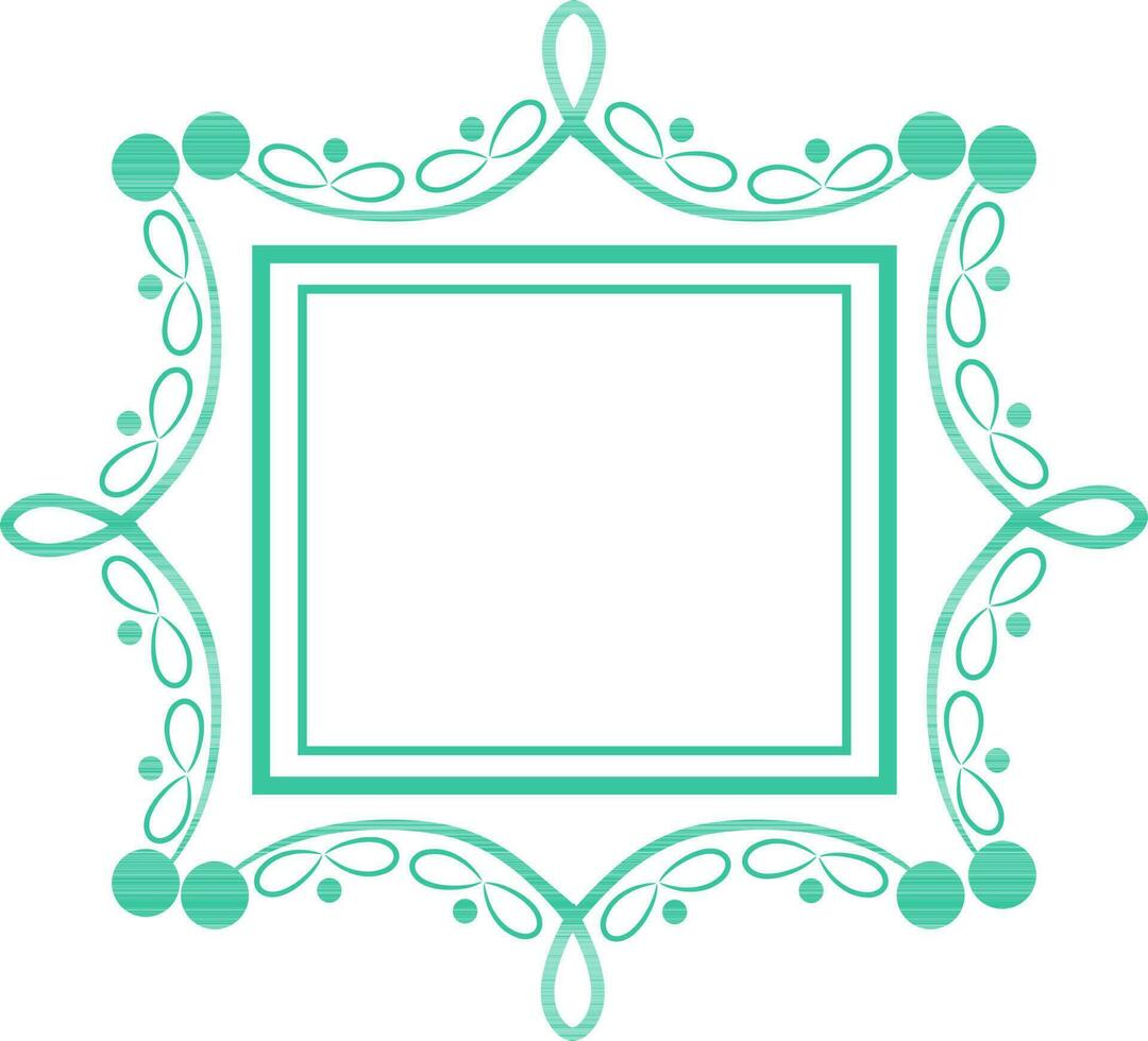 Creative frame with floral design. vector