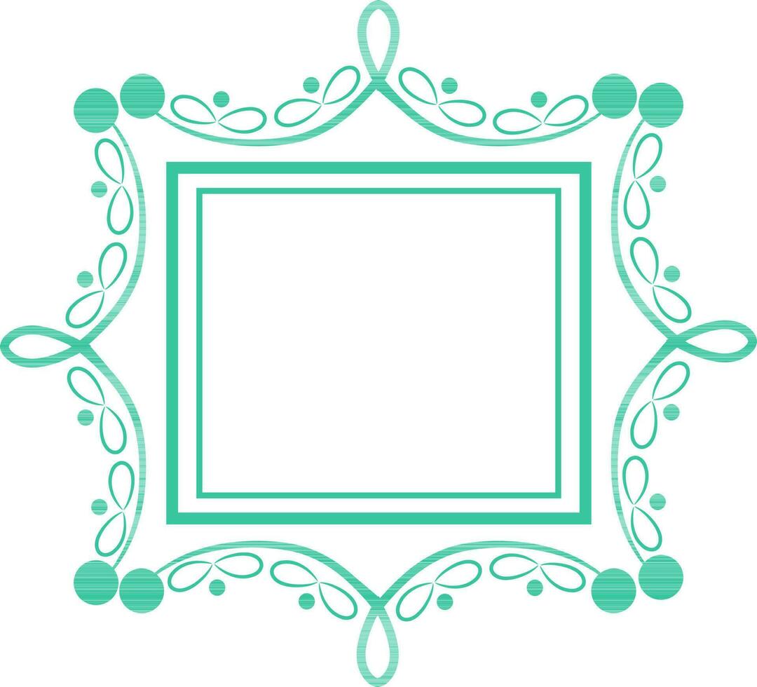 Creative frame with floral design. vector