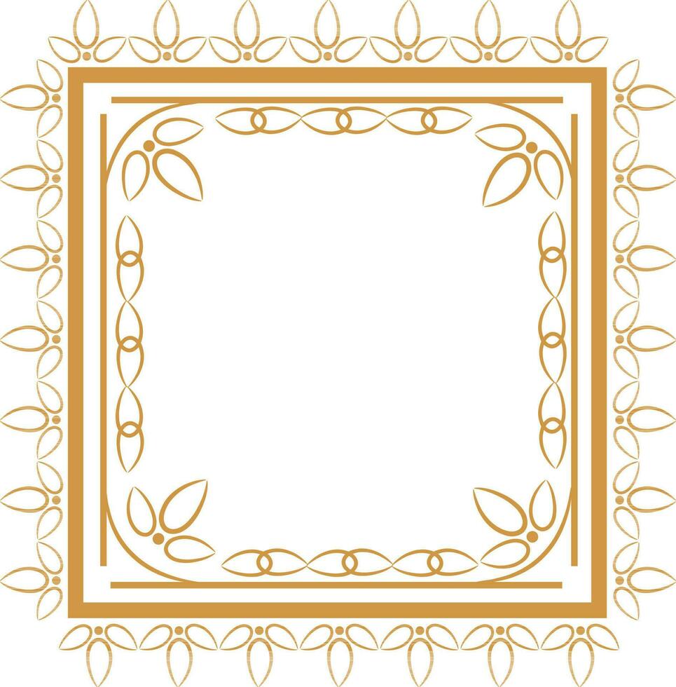 floral marco en cuadrado forma. vector