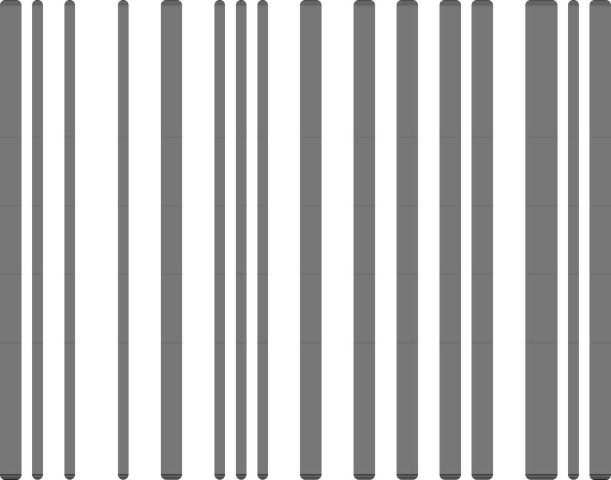 Vector barcode sign or symbol.
