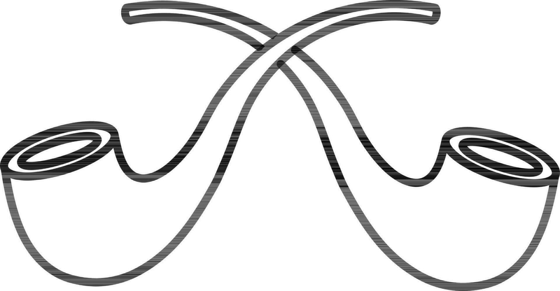 Vector sign or symbol of Smoking Pipes.