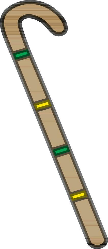 Flat illustration of Walking Stick. vector