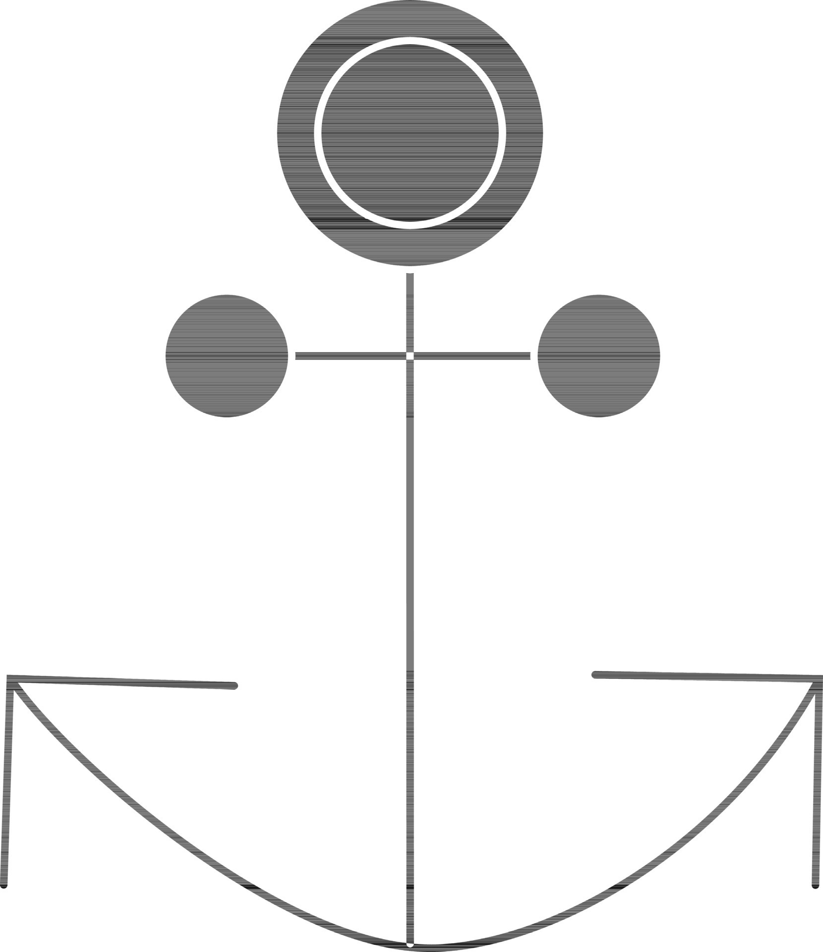 Black anchor on white background. 24516628 Vector Art at Vecteezy