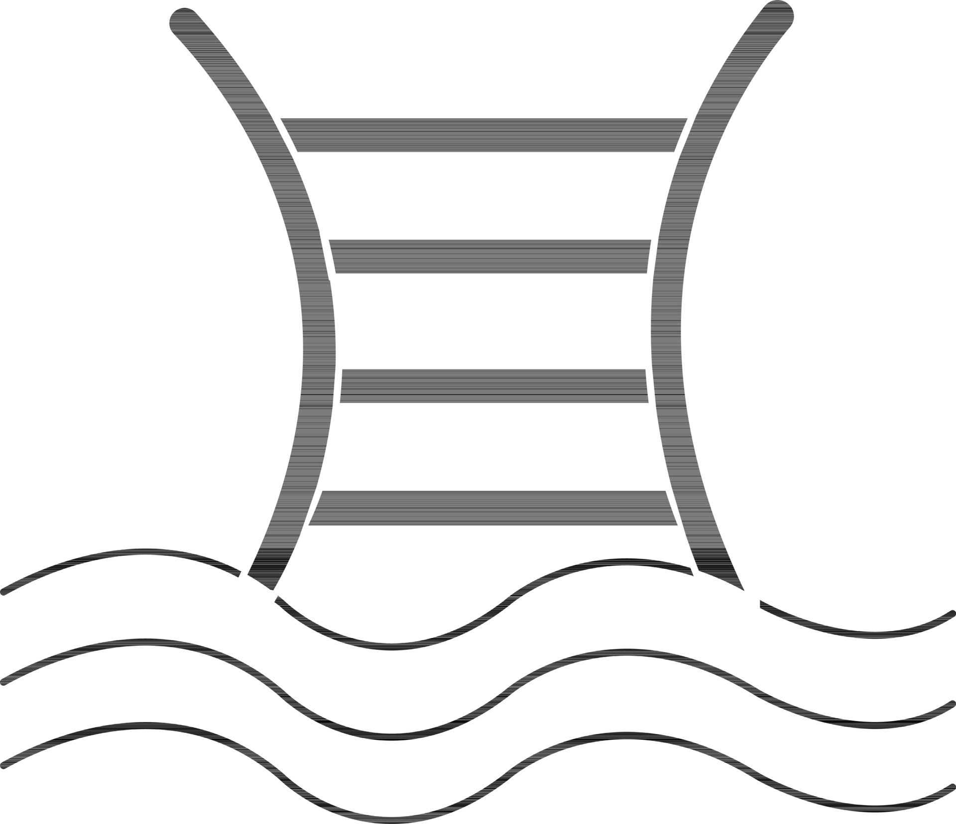 Black pool ladder on white background. 24516632 Vector Art at Vecteezy