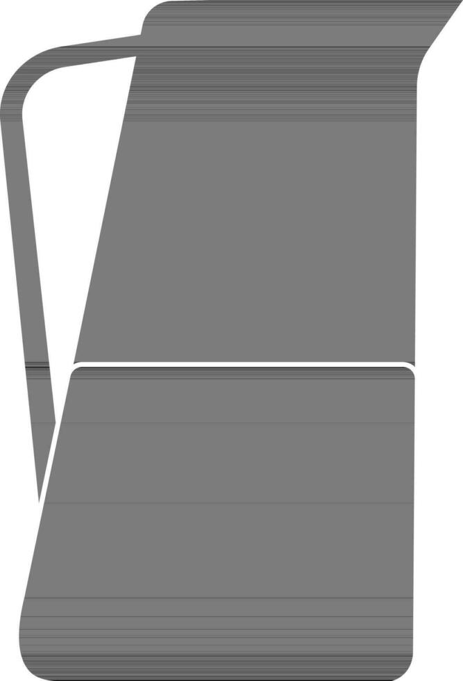 ilustración de un negro jarra. vector