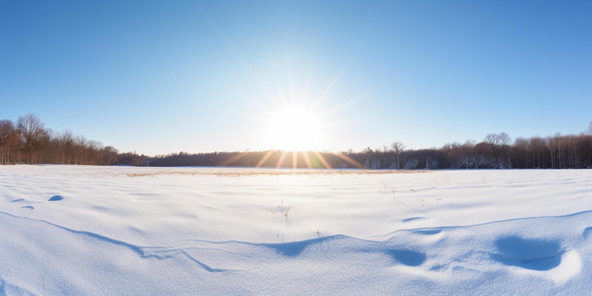 Snow covered landscapes and mountains in background photo