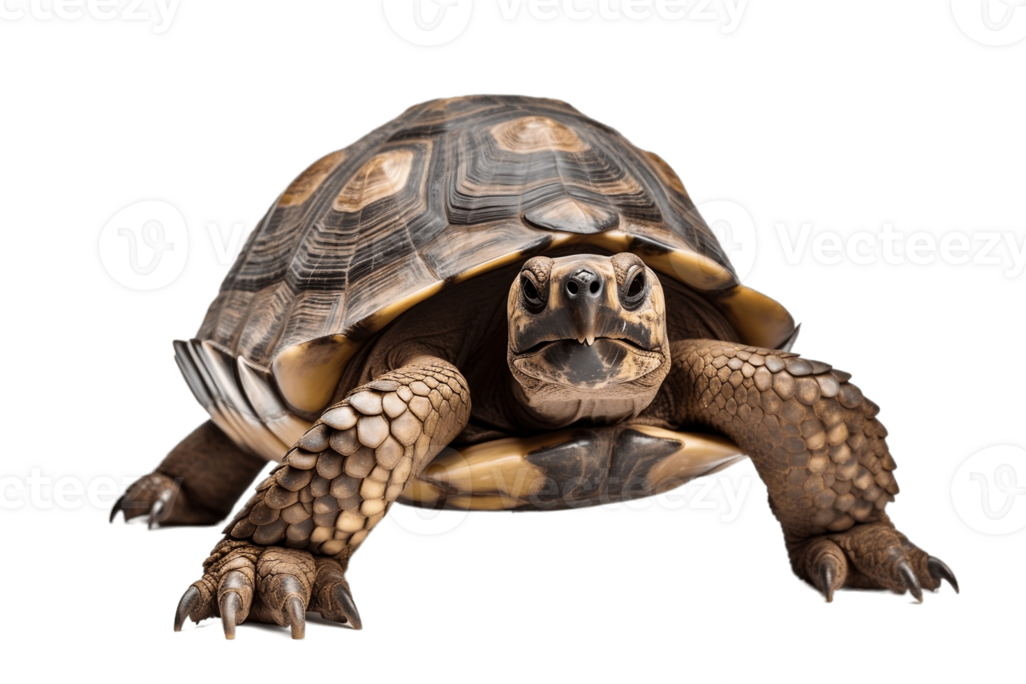 Turtle Isolated on Transparent Background. AI png