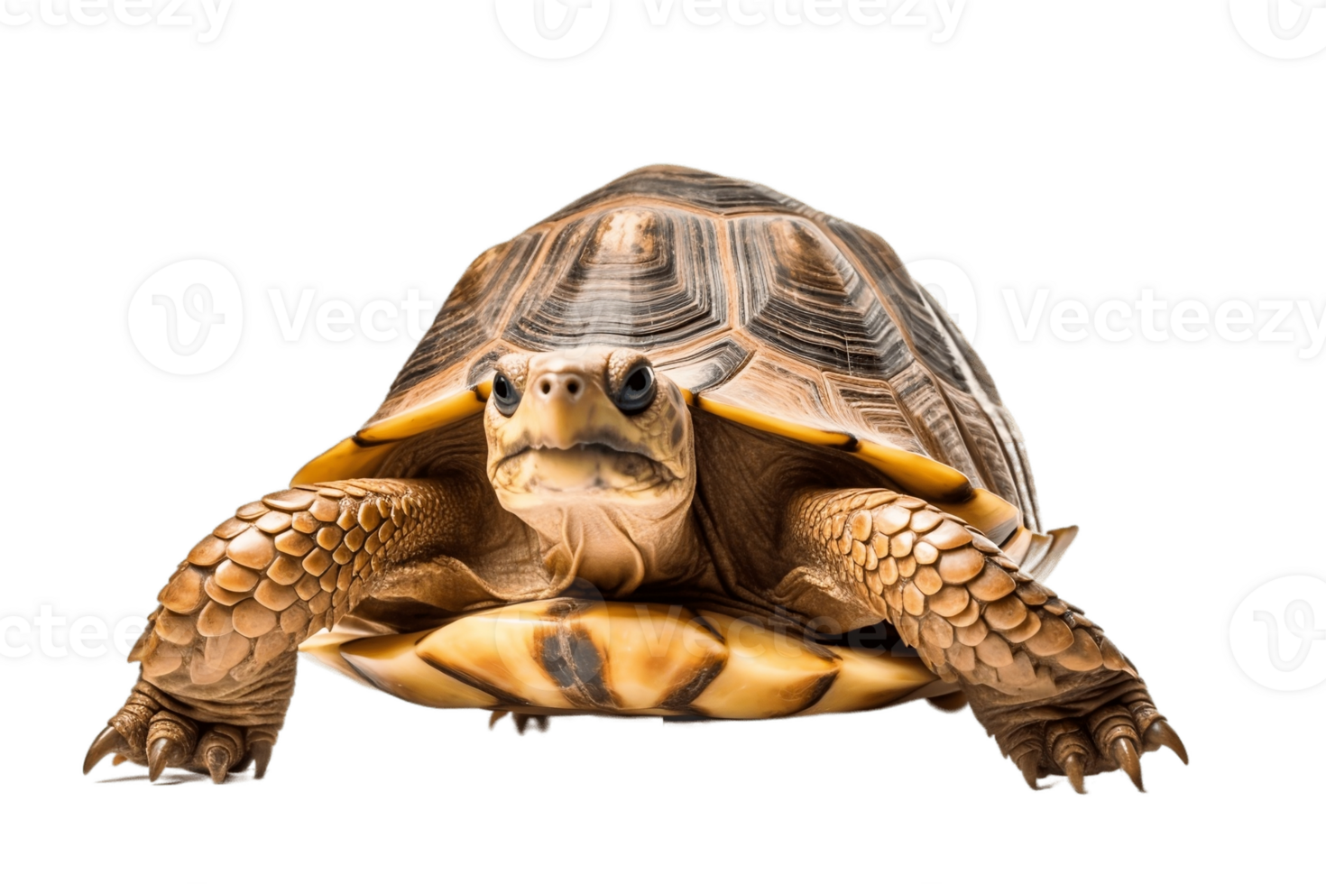 Turtle Isolated on Transparent Background. AI png