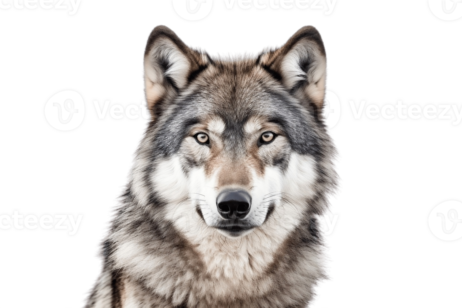 Wolf on Transparent Background. AI png