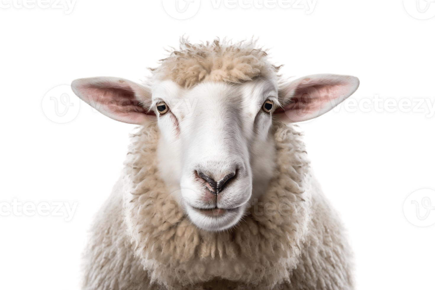 Sheep on Transparent Background. AI png