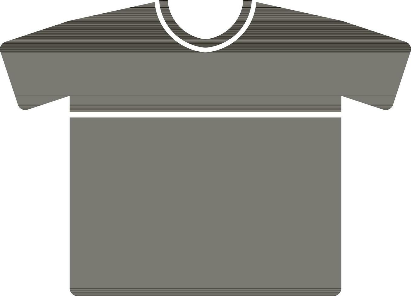 Black and white tshirt. vector