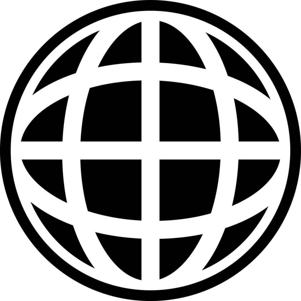 black and white internet in flat style. vector