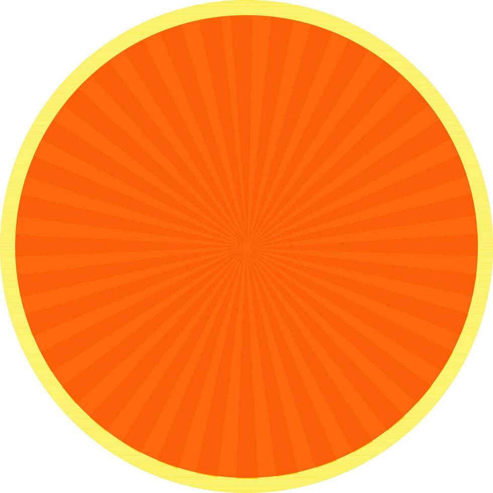 Orange and yellow sticker, tag or label design. vector