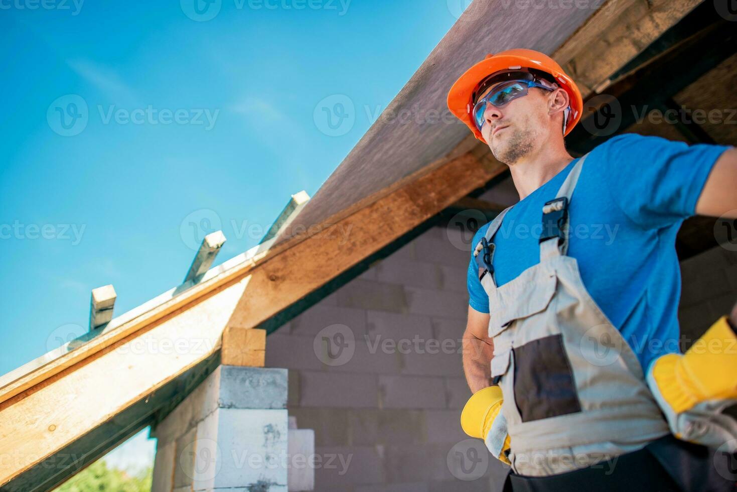 Proud Caucasian Home Builder photo