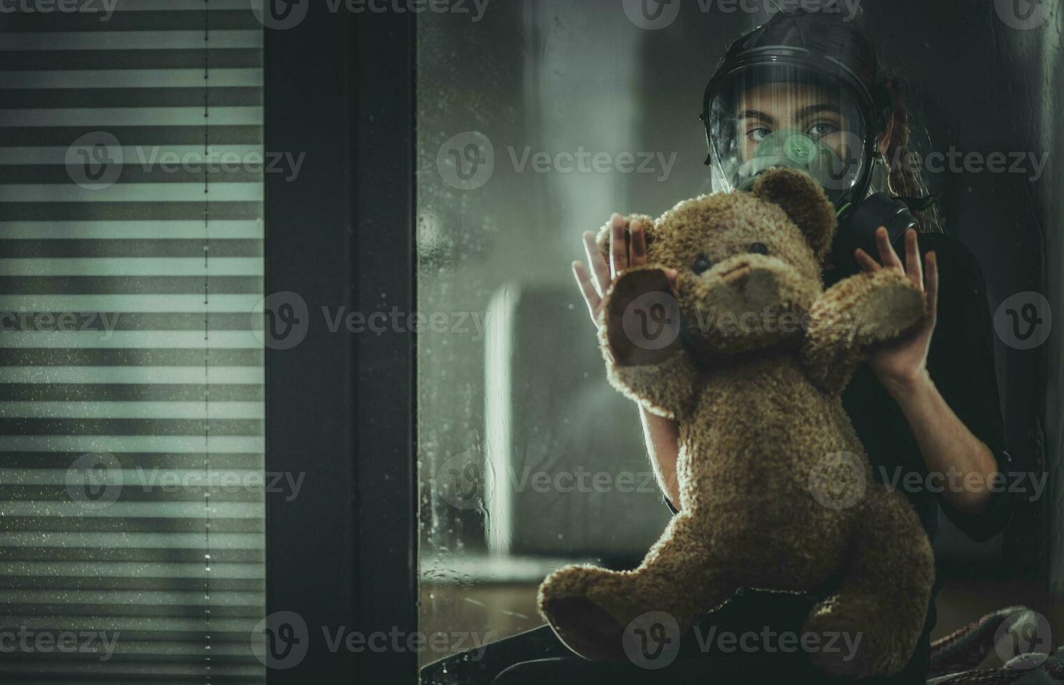 Girl in Biochemical Mask photo