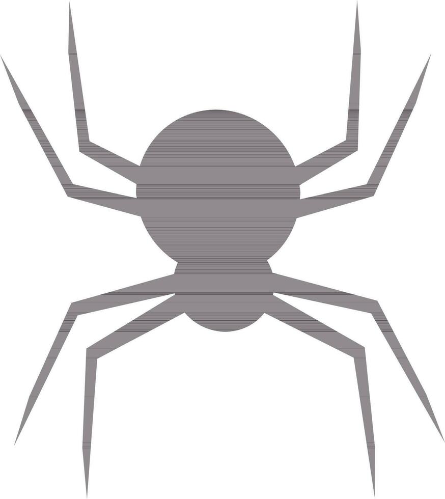 Silhouette of a spider. vector