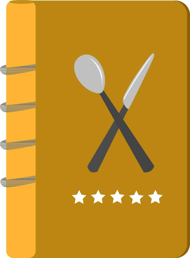 Restaurant bill folder in flat style. vector