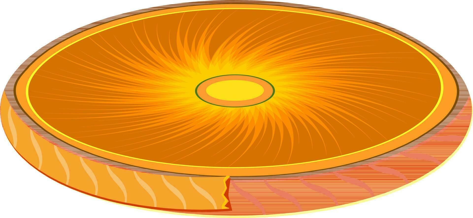 Illustration of orange firecracker. vector