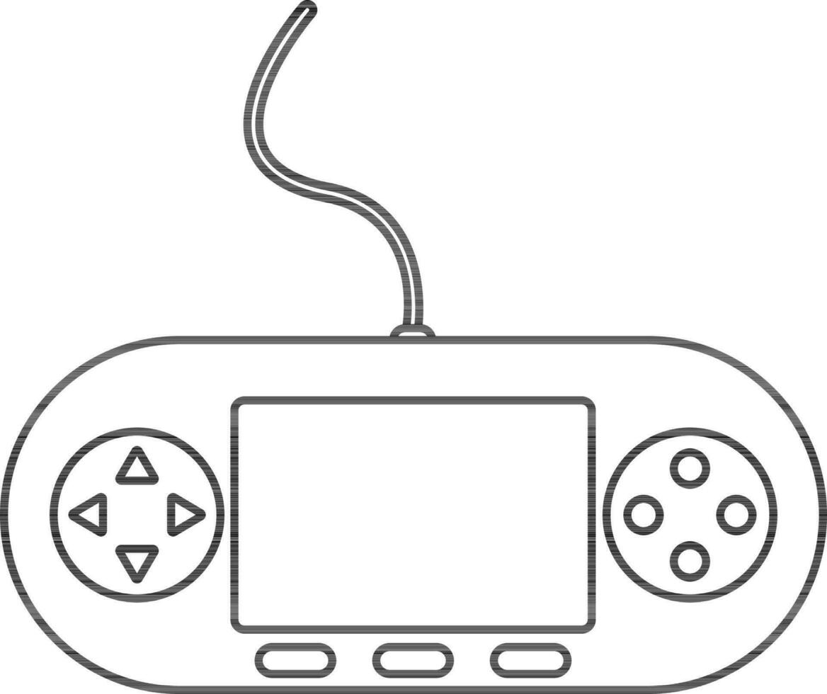 Game controller in flat style. vector