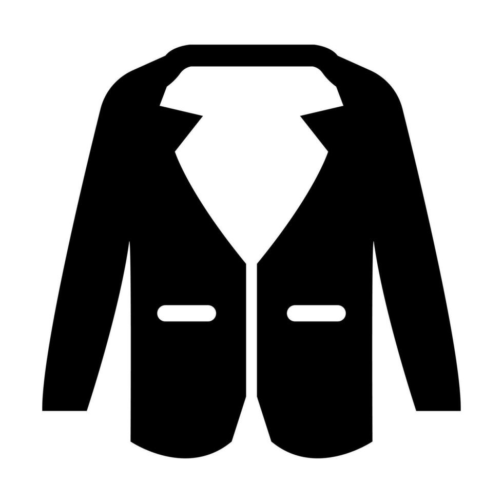 Coat Glyph Icon Design vector