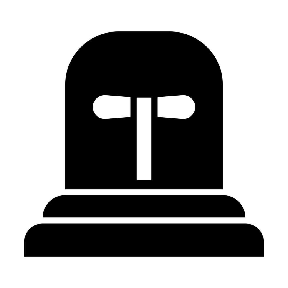 Siren Glyph Icon Design vector