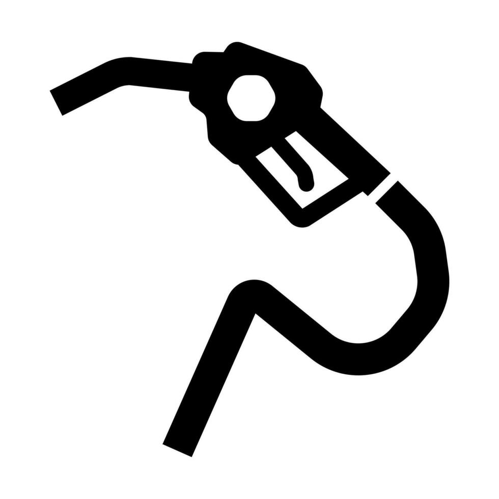 petróleo glifo icono diseño vector