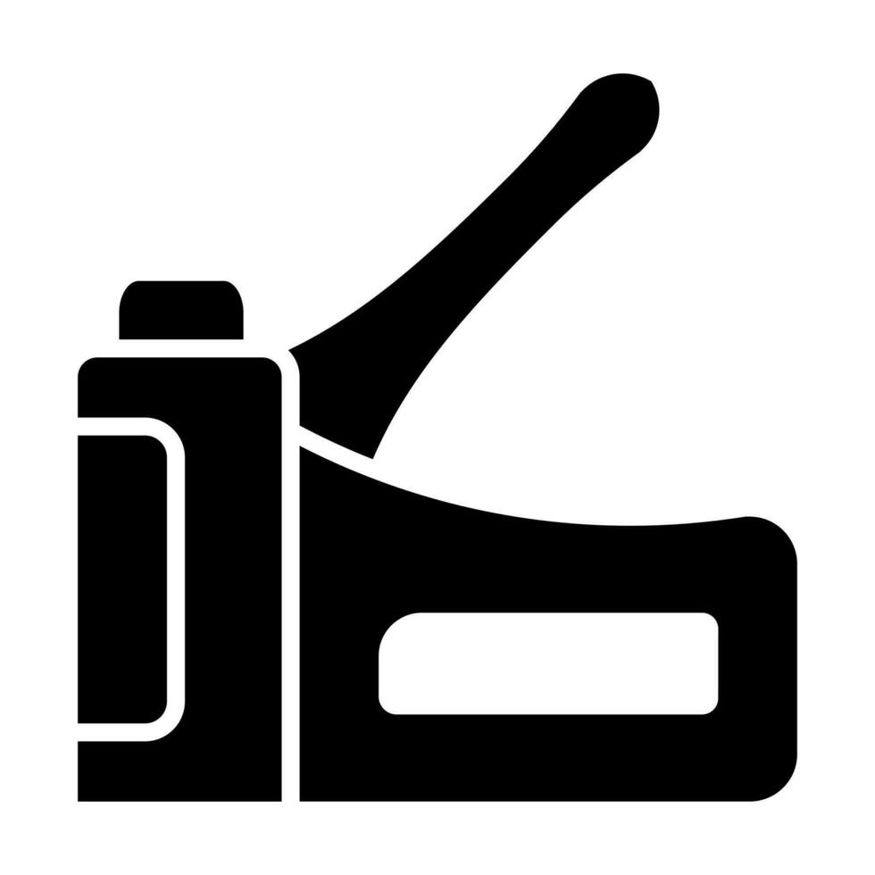 Staple Gun Glyph Icon Design vector