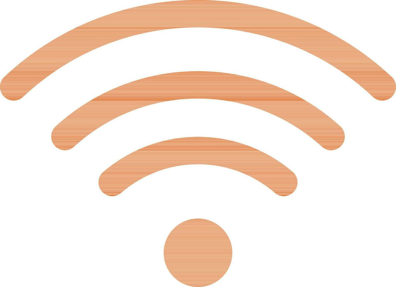 Symbol of wifi on white background. vector