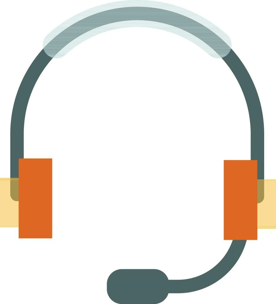 Isolated headphone on white backgground. vector