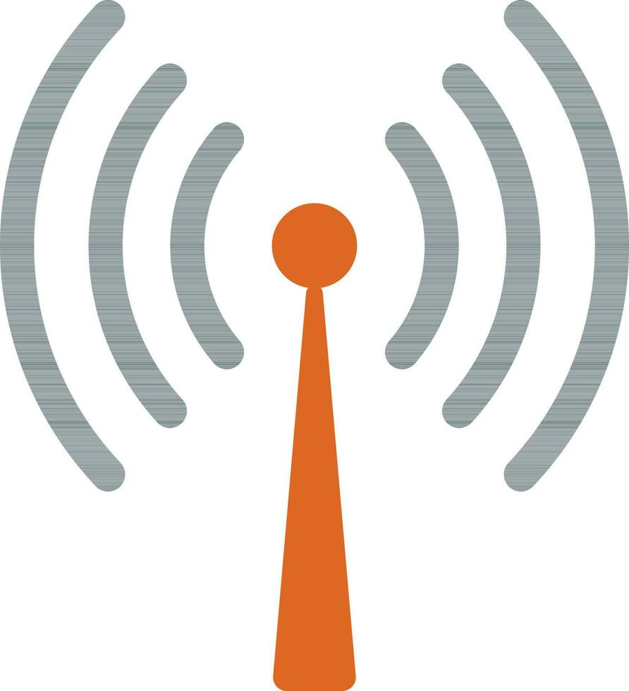 Antenna on white background. vector