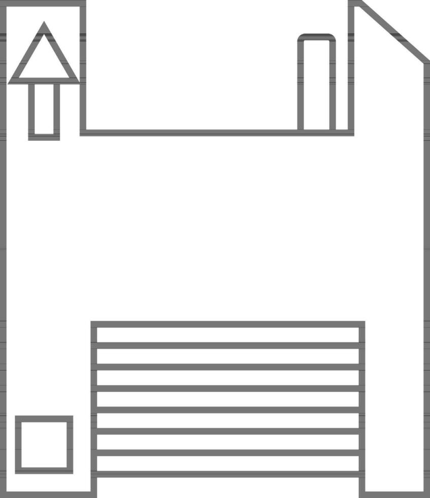 Vector illustration of Floppy disk.