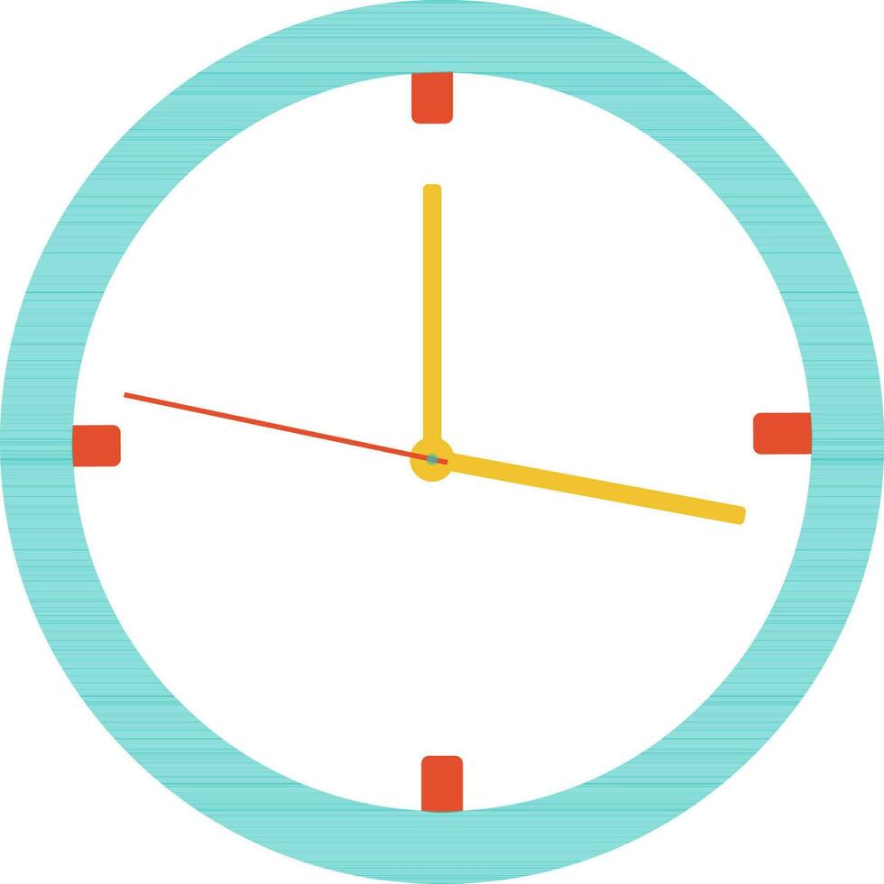Colorful illustration of Clock. vector